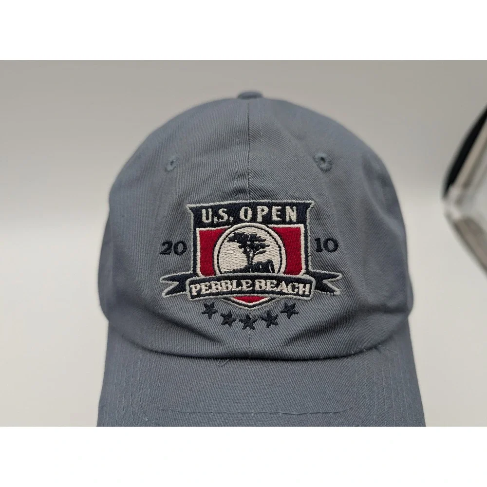 USGA 2010 U.S. Open Pebble Beach Golf Hat Gray Adjustable Member Cap